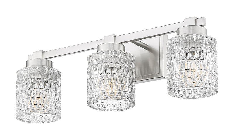 Jacqueline 3 Light 22.75" Vanity in Brushed Nickel