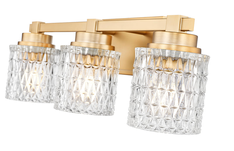 Jacqueline 3 Light 22.75" Vanity in Modern Gold