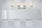 Jacqueline 4 Light 31.5" Vanity in Chrome in a room setting