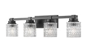 Jacqueline 4 Light 31.5" Vanity in Matte Black