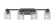 Jacqueline 4 Light 31.5" Vanity in Matte Black