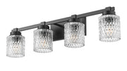 Jacqueline 4 Light 31.5" Vanity in Matte Black