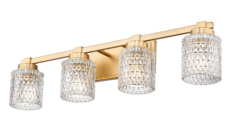 Jacqueline 4 Light 31.5" Vanity in Modern Gold