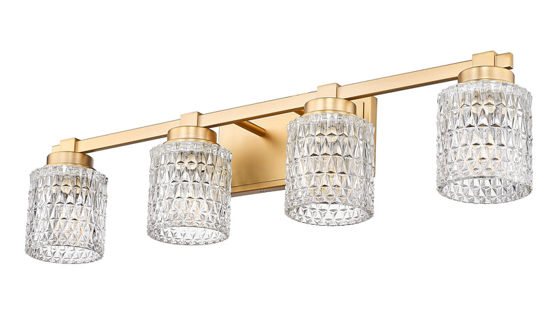 Jacqueline 4 Light 31.5" Vanity in Modern Gold