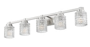 Jacqueline 5 Light 40.25" Vanity in Brushed Nickel