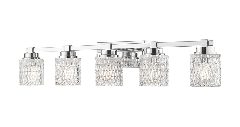 Jacqueline 5 Light 40.25" Vanity in Chrome
