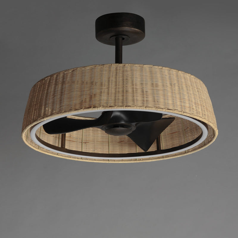 Tulum 28" WiFi LED Fandelight in Dark Bronze