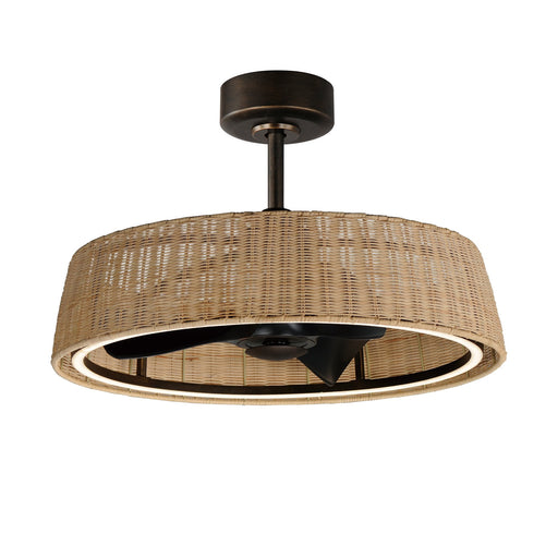 Tulum 28" WiFi LED Fandelight in Dark Bronze