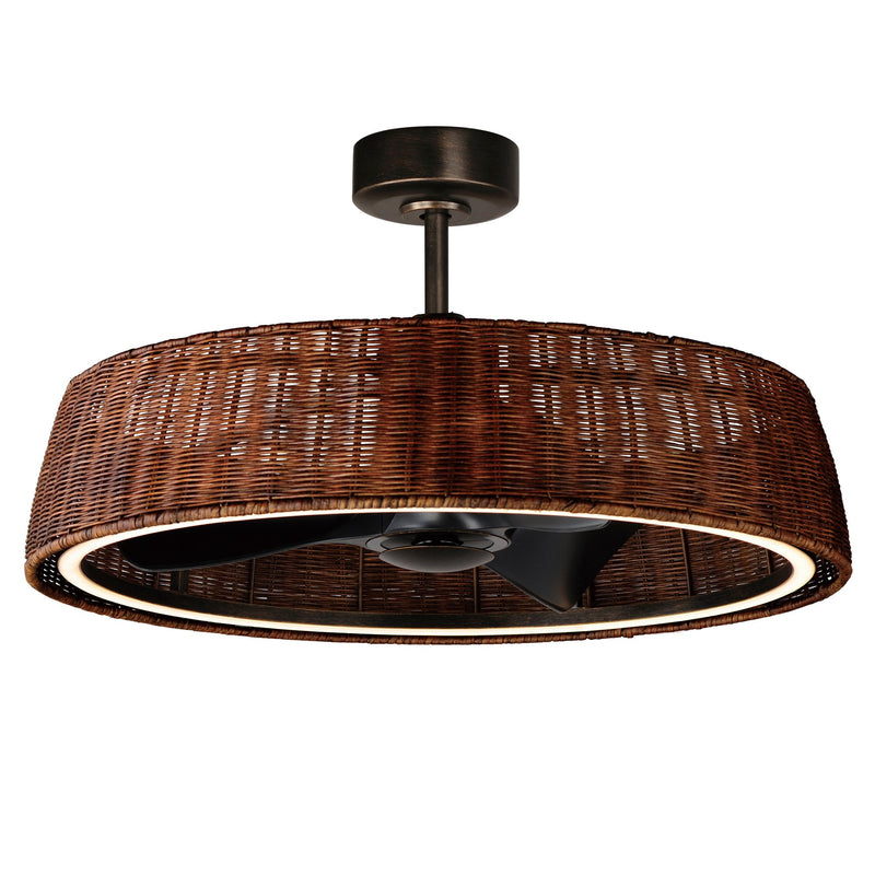 Tulum 36" WiFi LED Fandelight in Dark Bronze