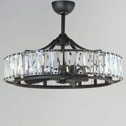 Odeon 8 Light WiFi LED Fandelight in Black