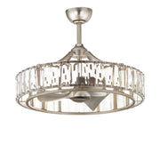 Odeon 8 Light WiFi LED Fandelight in Golden Silver