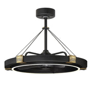 Jewel WiFi LED Fandelight in Black / Gold