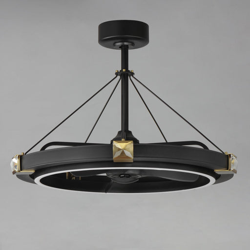 Jewel WiFi LED Fandelight in Black / Gold
