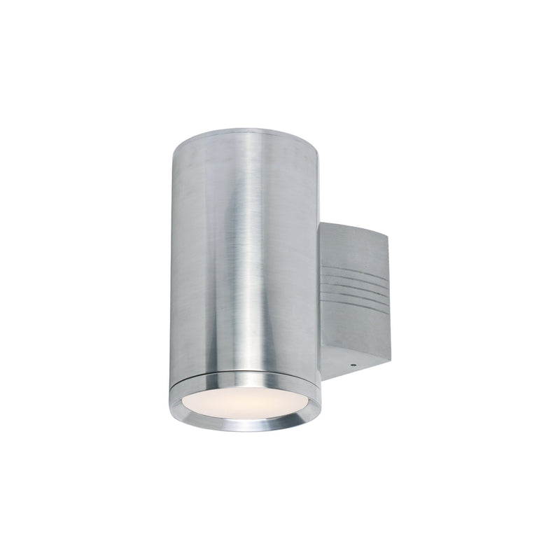 Lightray 9.25" 1 Light Outdoor Wall Sconce in Brushed Aluminum