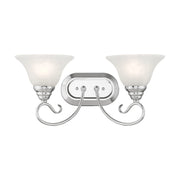 Coronado 2-Light Bath Vanity Light in Polished Chrome