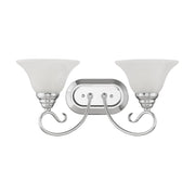 Coronado 2-Light Bath Vanity Light in Polished Chrome
