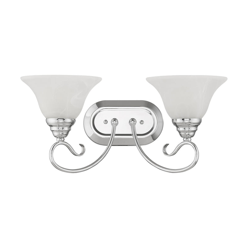 Coronado 2-Light Bath Vanity Light in Polished Chrome