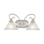 Coronado 2-Light Bath Vanity Light in Brushed Nickel