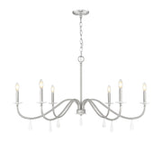 Toussant 6 Light 45" Chandelier in Brushed Nickel