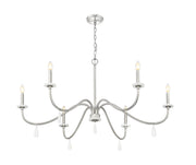 Toussant 6 Light 45" Chandelier in Brushed Nickel
