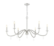 Toussant 6 Light 45" Chandelier in Brushed Nickel