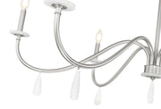 Toussant 6 Light 45" Chandelier in Brushed Nickel