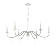 Toussant 6 Light 45" Chandelier in Brushed Nickel