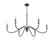 Toussant 6 Light 45" Chandelier in Matte Black