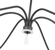 Toussant 6 Light 63" Chandelier in Matte Black