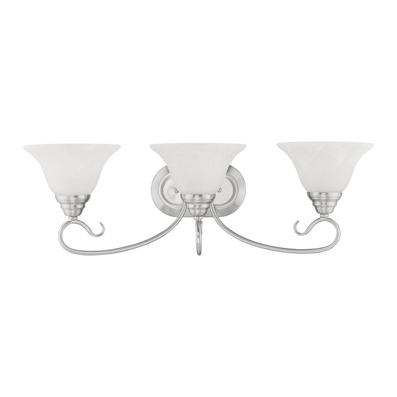 Coronado 3-Light Bath Vanity Light in Brushed Nickel