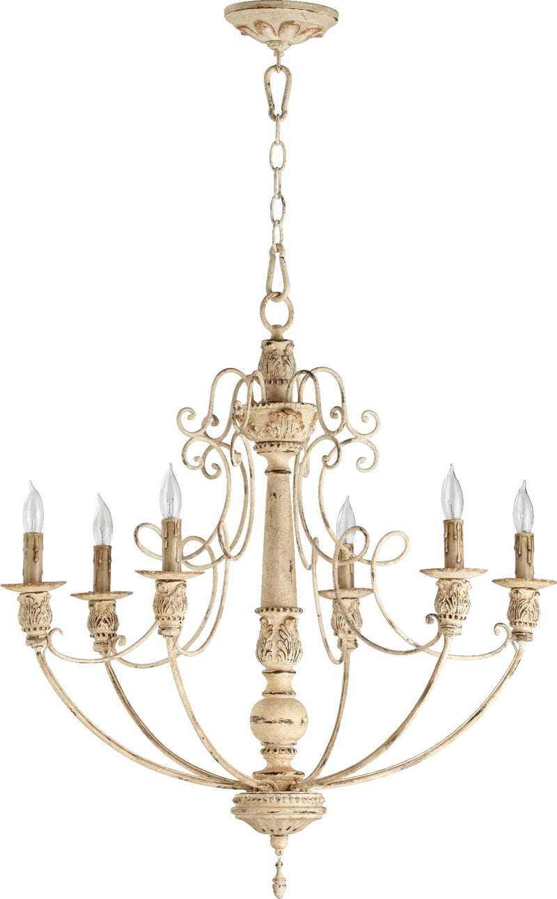 Salento 27" 6 Light Chandelier in Persian White