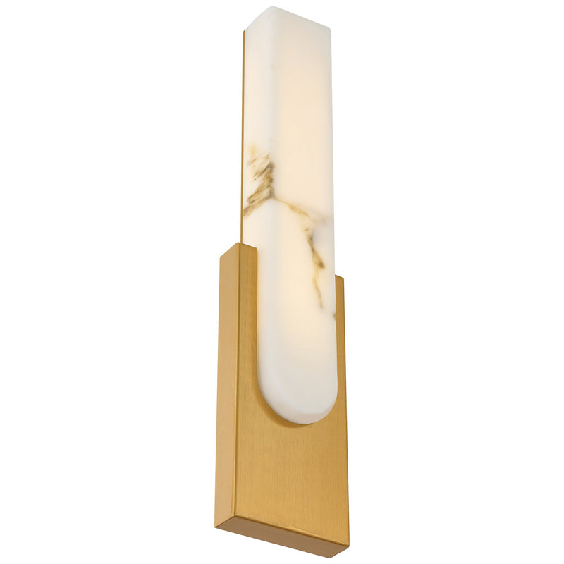 Victoria LED Wall Sconce in Antique Brushed Brass