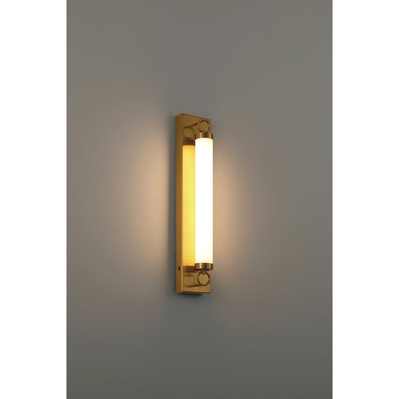 Eliza LED Wall Sconce in Antique Brushed Brass