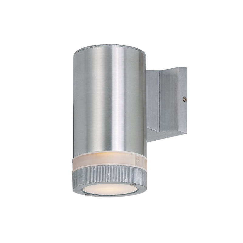 Lightray 8" 1 Light Outdoor Wall Sconce in Brushed Aluminum