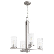 Steinway 4 Light Chandelier in Satin Nickel