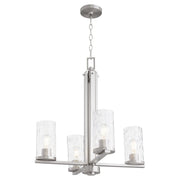 Steinway 4 Light Chandelier in Satin Nickel