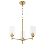 Wallinger 3 Light Chandelier in Aged Brass