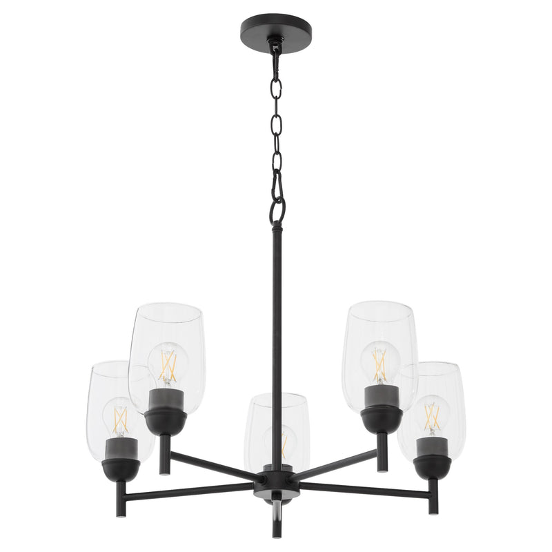 Wallinger 5 Light Chandelier in Matte Black