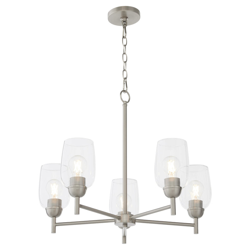 Wallinger 5 Light Chandelier in Satin Nickel