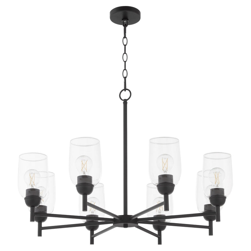 Wallinger 8 Light Chandelier in Matte Black