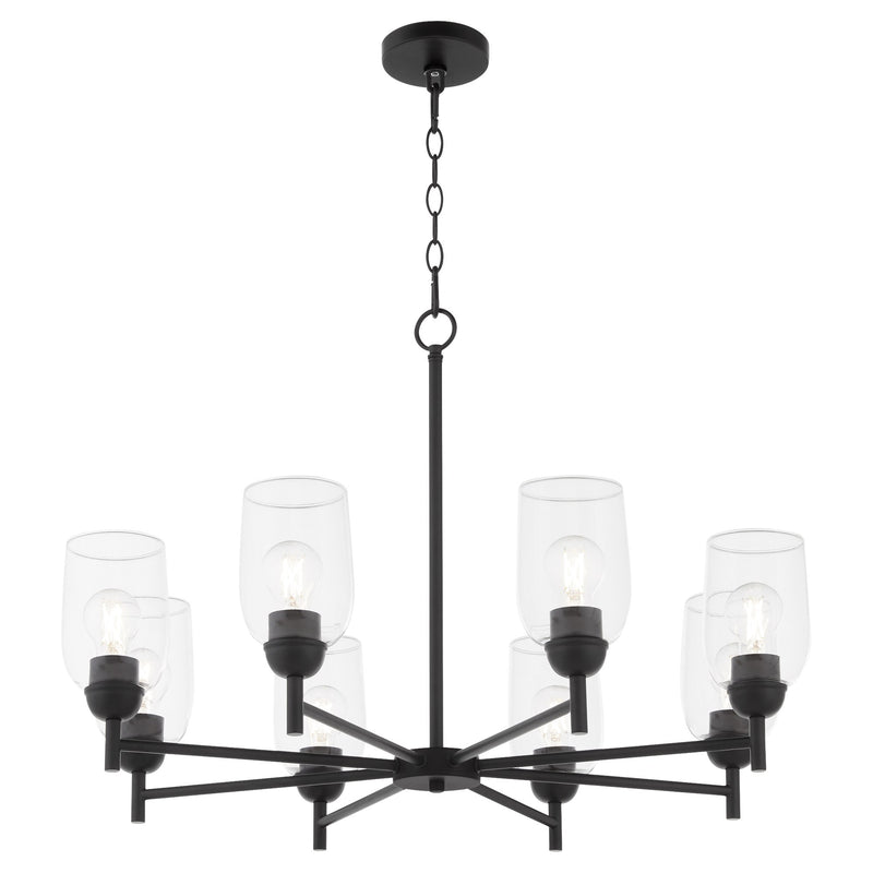 Wallinger 8 Light Chandelier in Matte Black