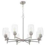 Wallinger 8 Light Chandelier in Satin Nickel