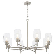 Wallinger 8 Light Chandelier in Satin Nickel
