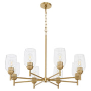 Wallinger 8 Light Chandelier in Aged Brass