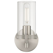 Lily Small Wall Sconce in Brushed Steel