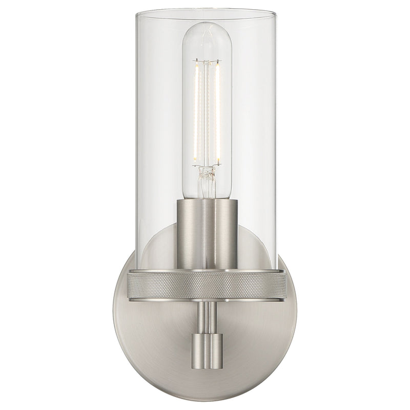 Lily Small Wall Sconce in Brushed Steel