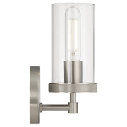 Lily Small Wall Sconce in Brushed Steel