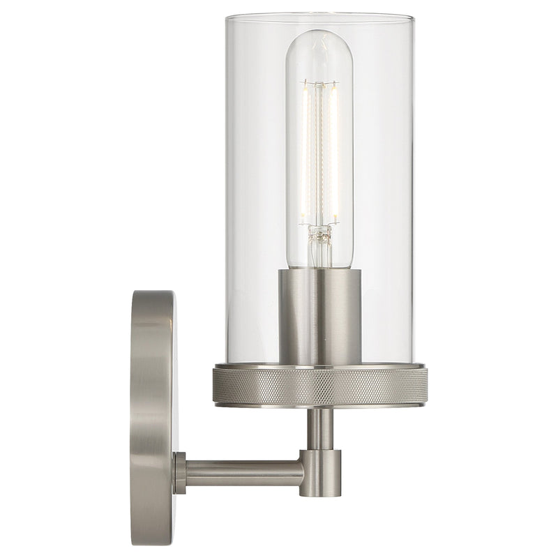 Lily Small Wall Sconce in Brushed Steel