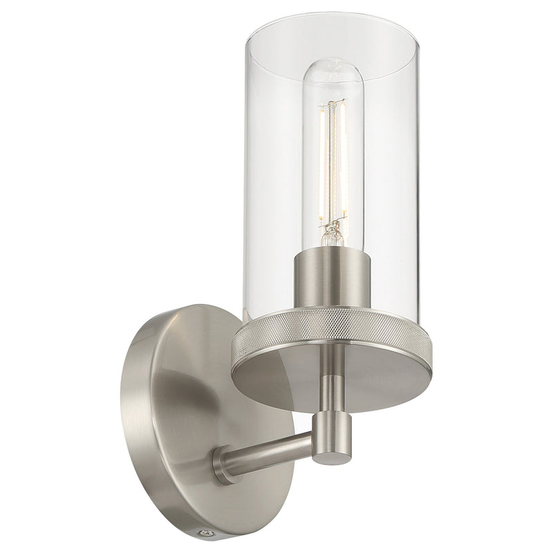 Lily Small Wall Sconce in Brushed Steel