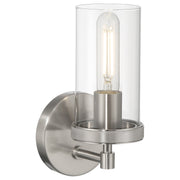 Lily Small Wall Sconce in Brushed Steel